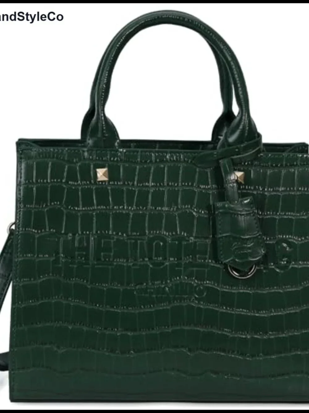 Faux Leather Tote Bag Satchel Purse with Shoulder Strap Adjustable Detachable